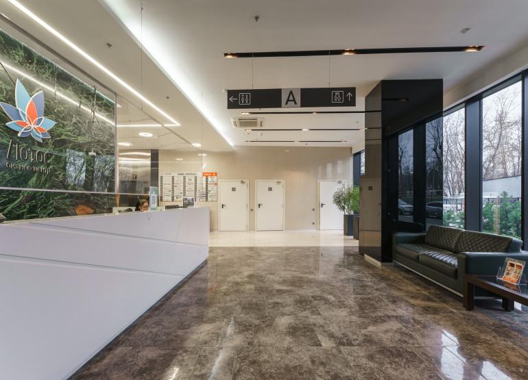 Лотос: Вид главного ресепшен здания